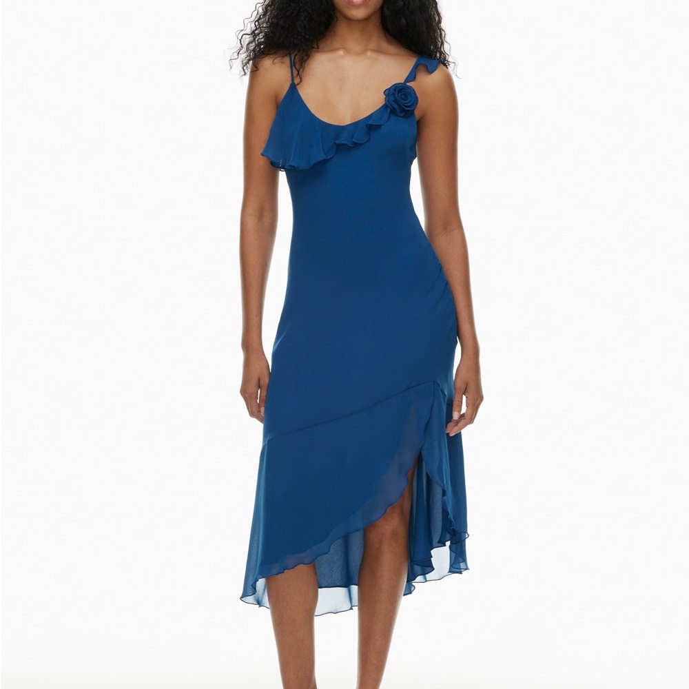 Aritzia Engage Midi Dress Royal Blue